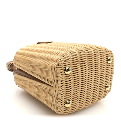 Prada Wicker Mini Panier Bag Naturale 4 of 9