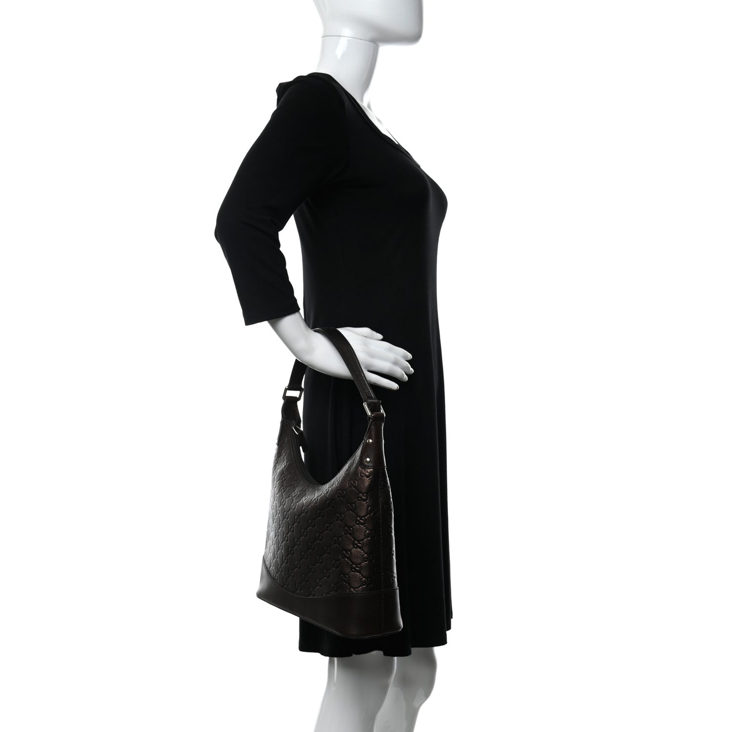 Guccissima Small Hobo Bronze