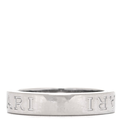 Bulgari 18K White Gold Diamond B.Zero1 Essential Band Ring 50 5.25 3 of 4