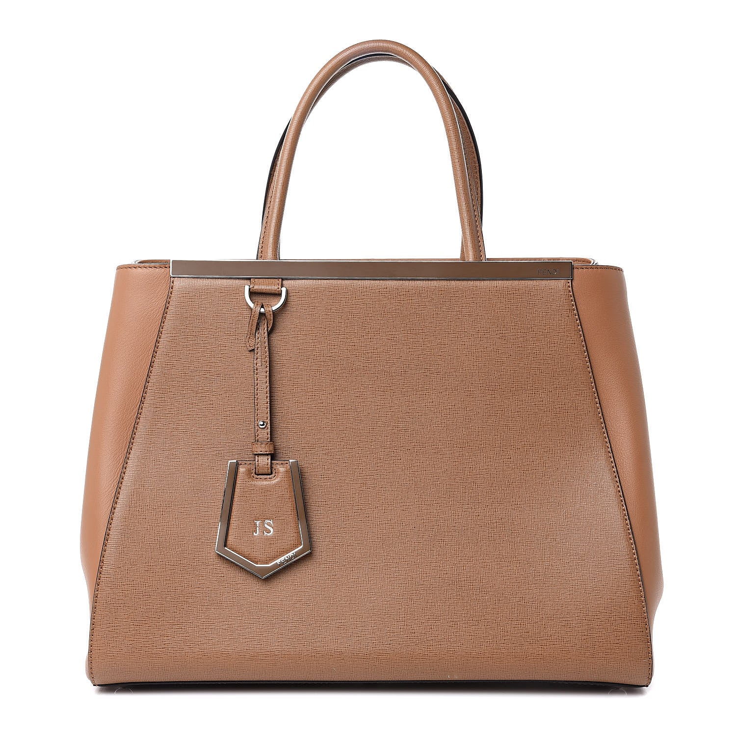 Fendi Vitello Elite Regular 2Jours Tote Orzo 1 of 11