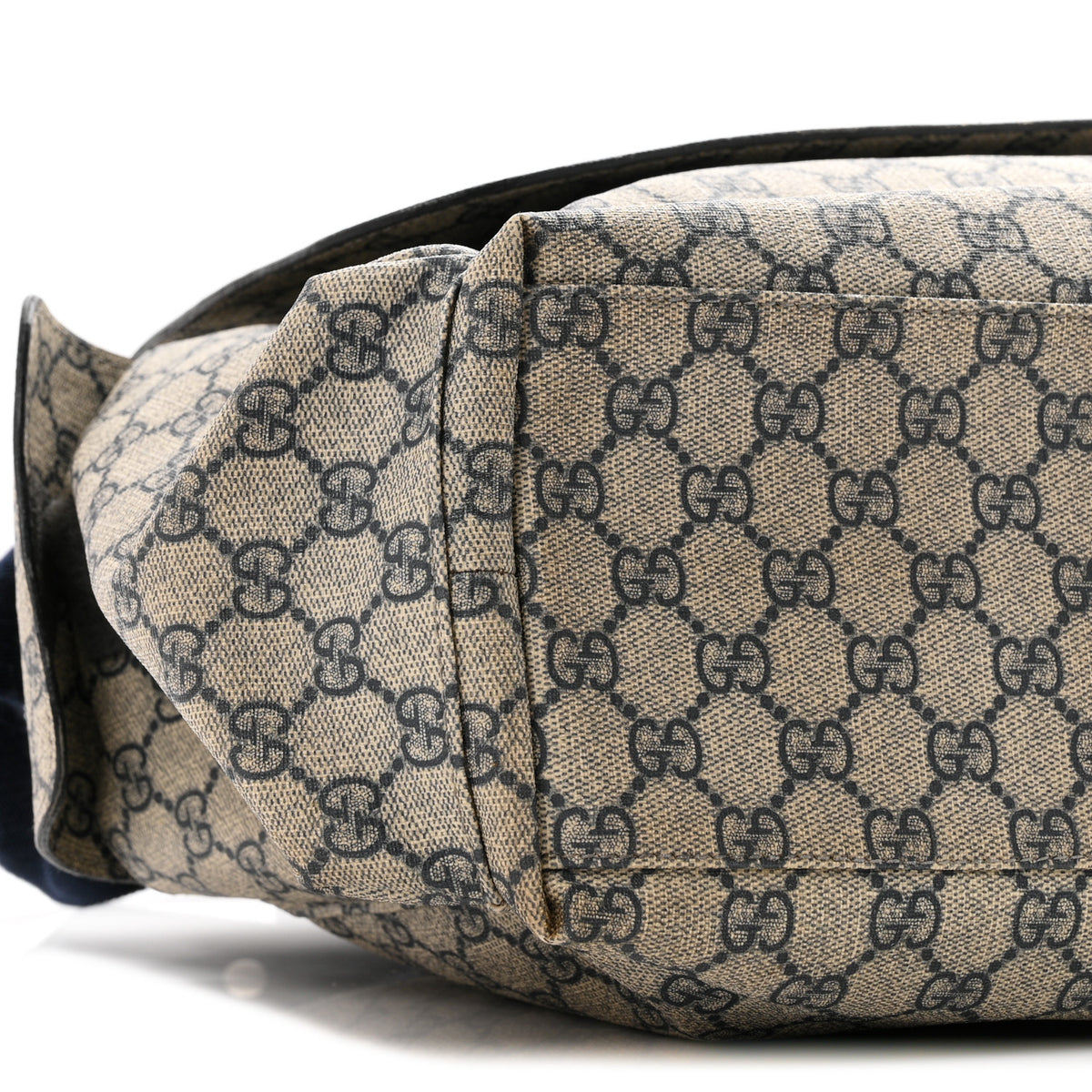 GG Plus Monogram Messenger Diaper Bag Navy