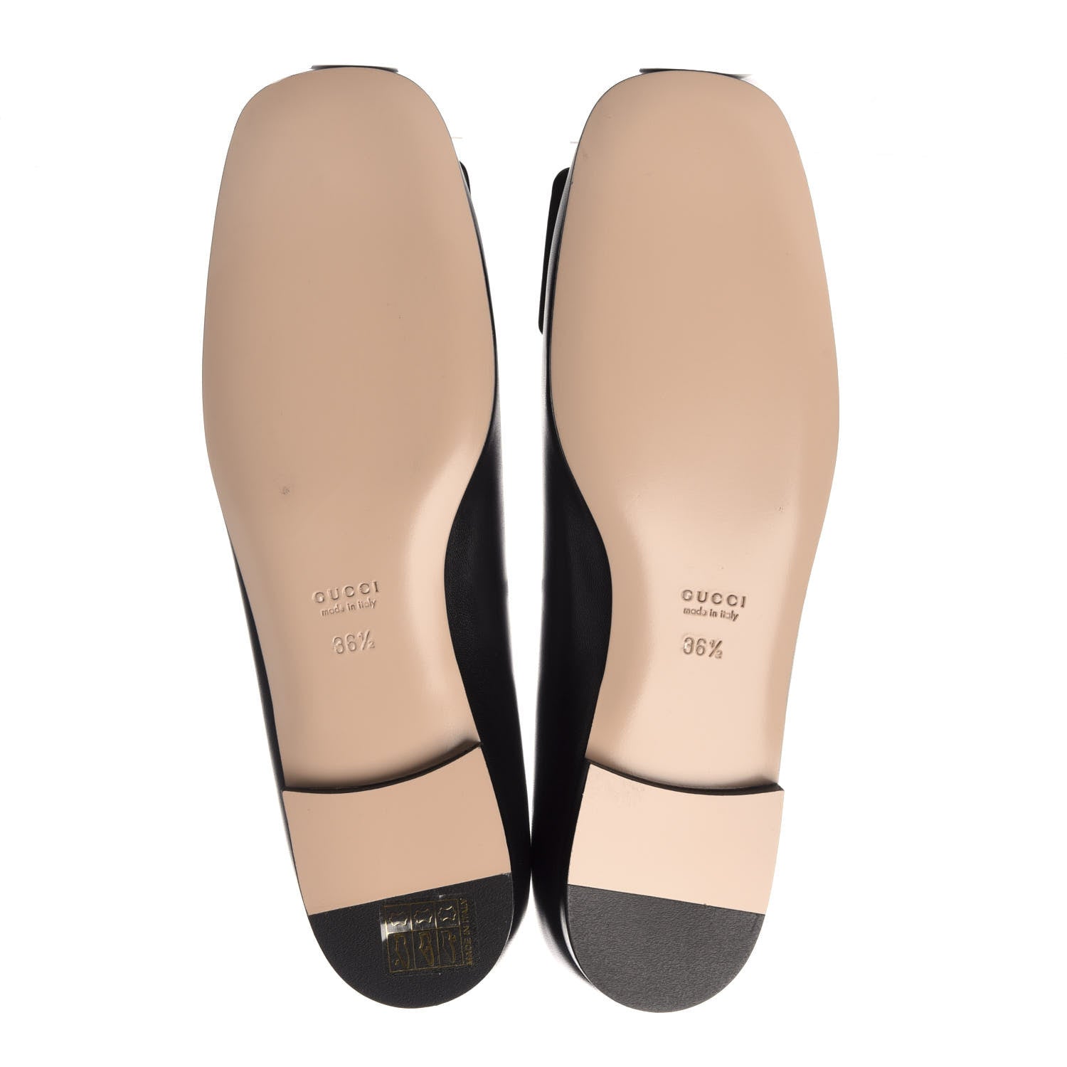 Gucci Malaga Kid Crystal Square G Madelyn Ballet Flats 36.5 Black 5 of 7