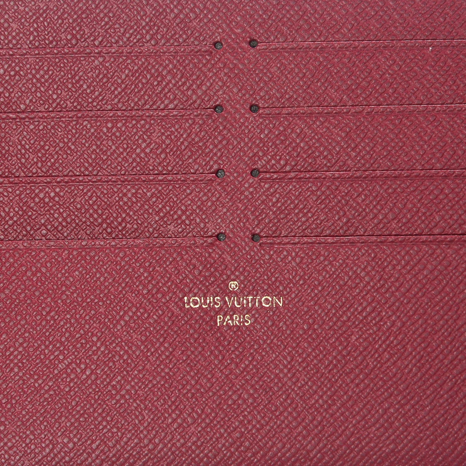 Louis Vuitton Calfskin Felicie Chain Wallet Card Holder Insert 5 of 5