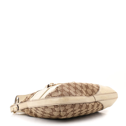 Gucci Monogram Hasler Hobo Beige 4 of 16