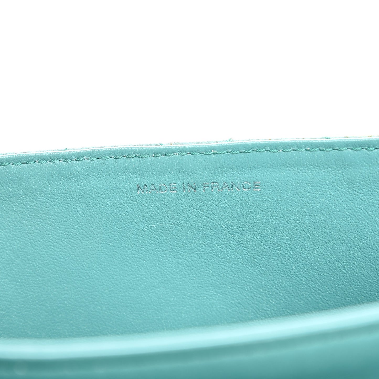 Caviar Flap Shoulder Bag Green