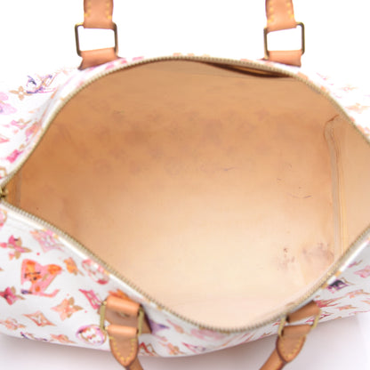 Louis Vuitton Watercolor Aquarelle Speedy 35 White 5 of 19