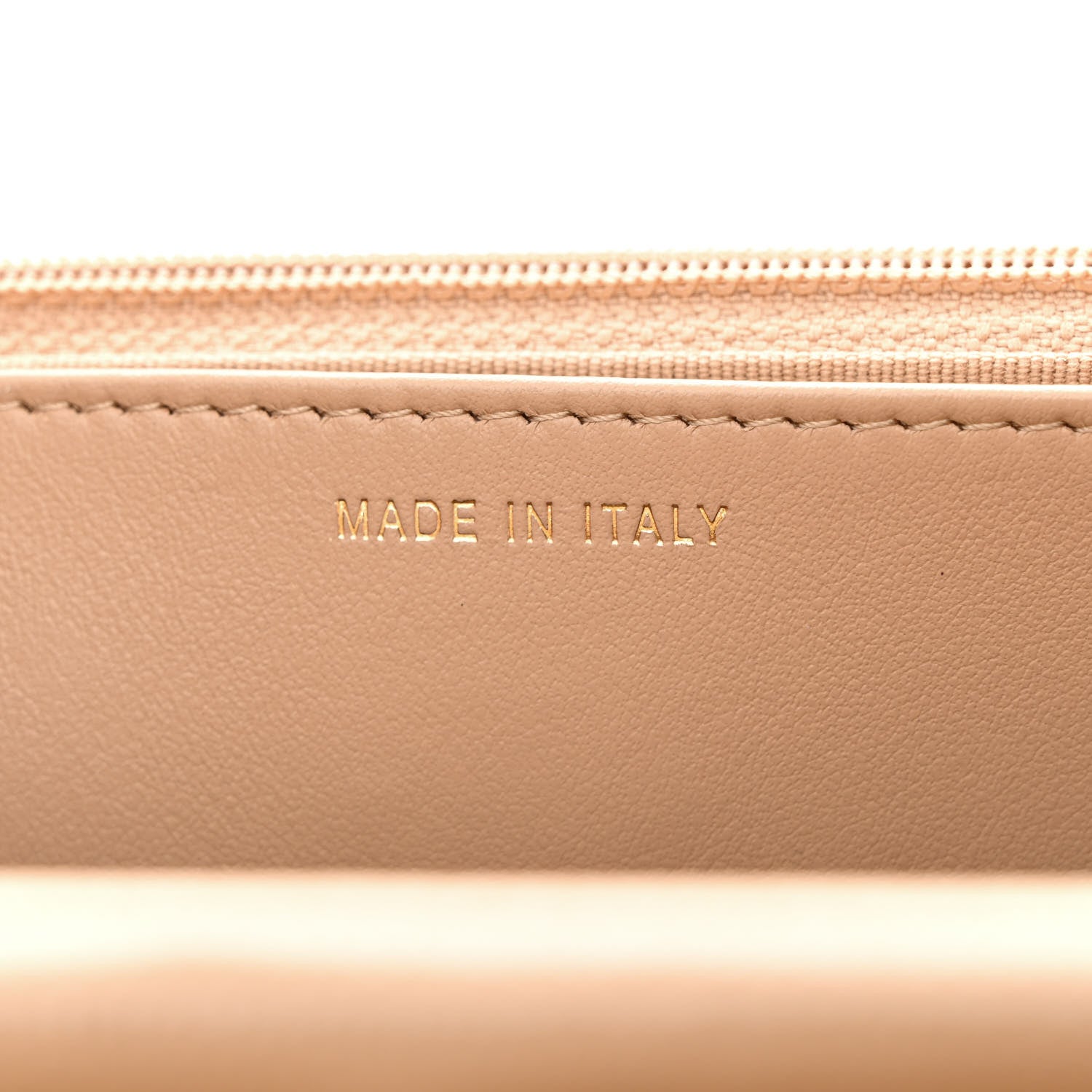 Chanel Caviar Quilted Crystal CC Wallet On Chain WOC Beige 7 of 13