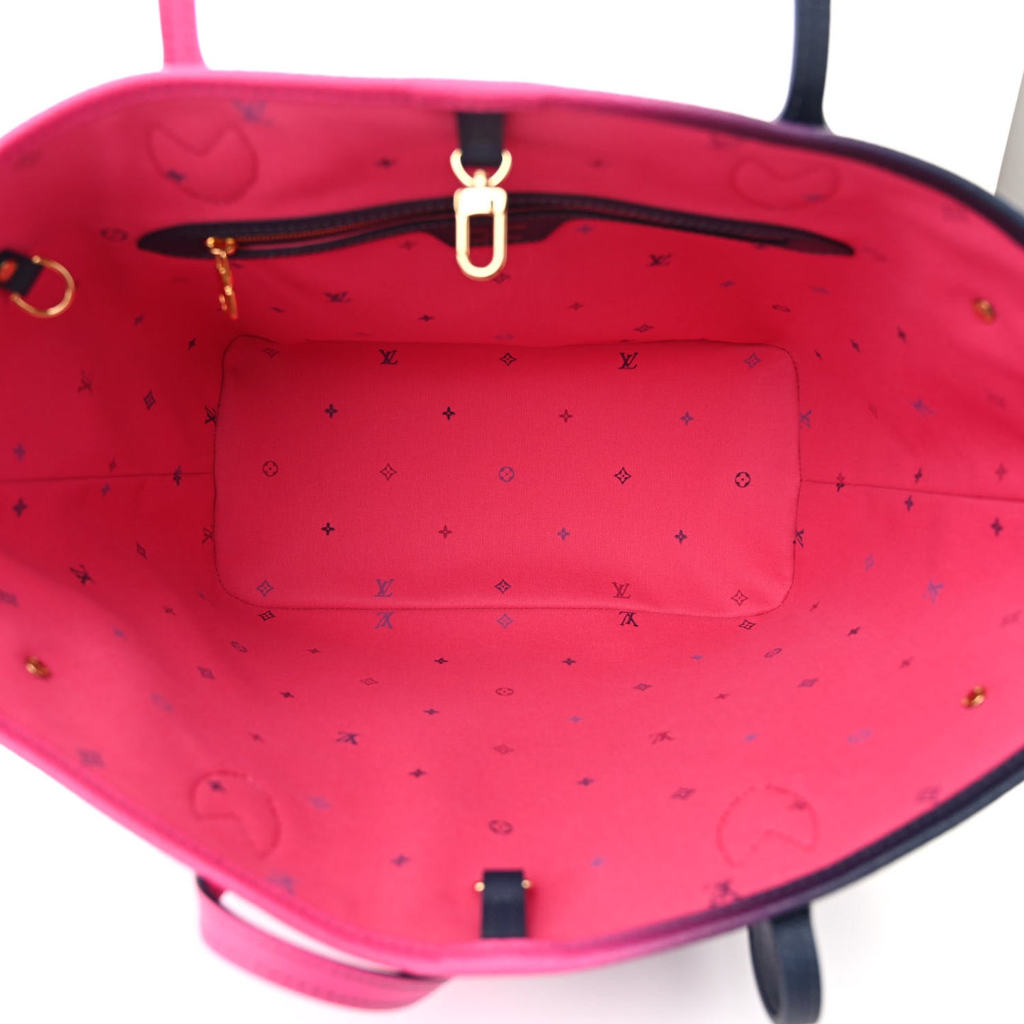 Monogram Giant Spring In The City Neverfull MM Midnight Fuchsia