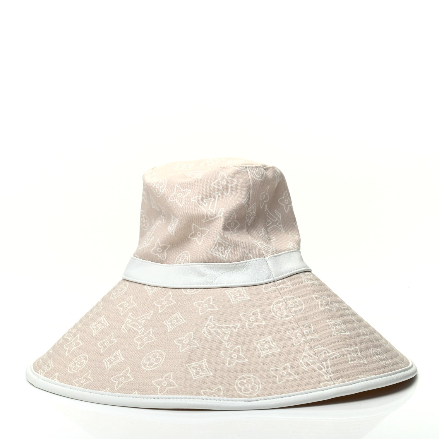 Louis Vuitton Canvas Monogram Wide Bucket Hat M Beige 2 of 5