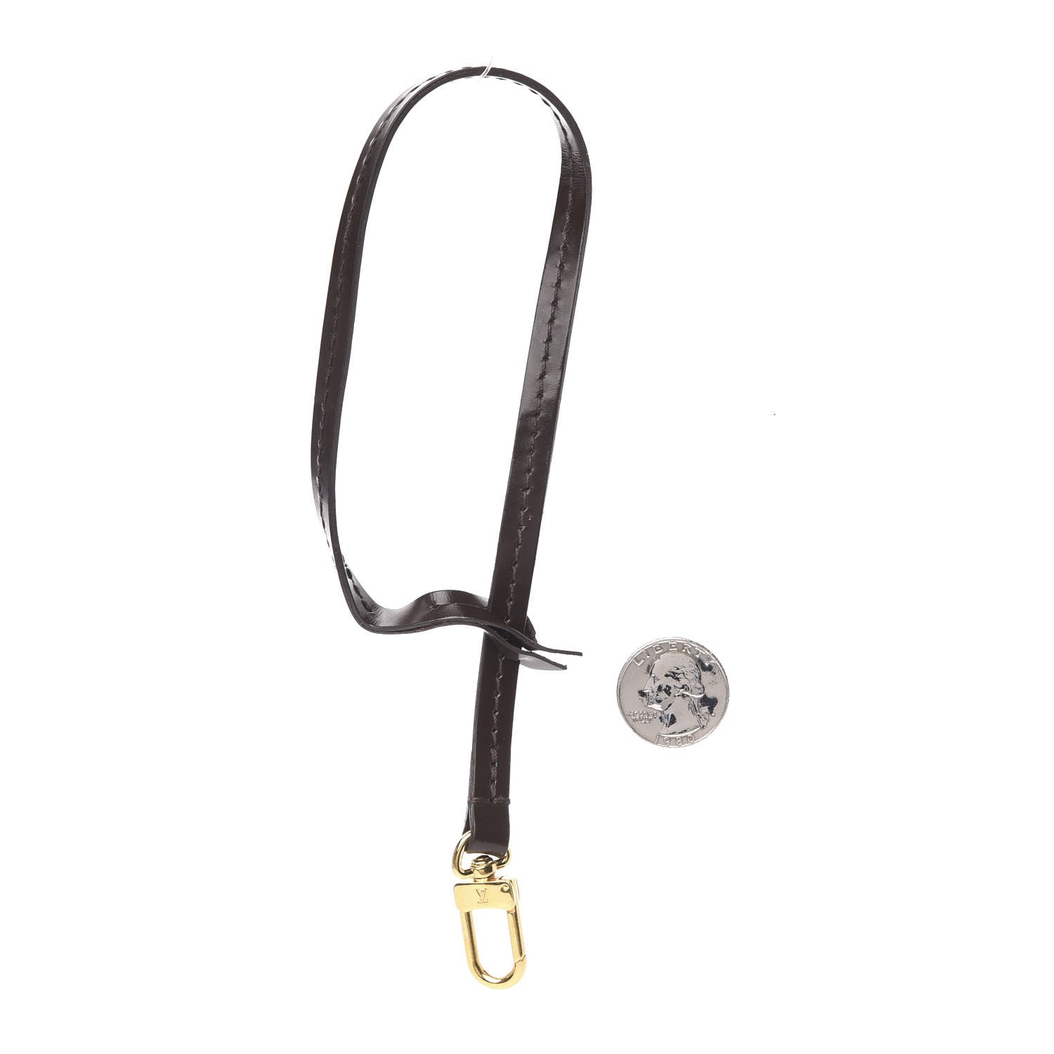 Louis Vuitton Calfskin Pochette Accessories Strap Brown 2 of 4