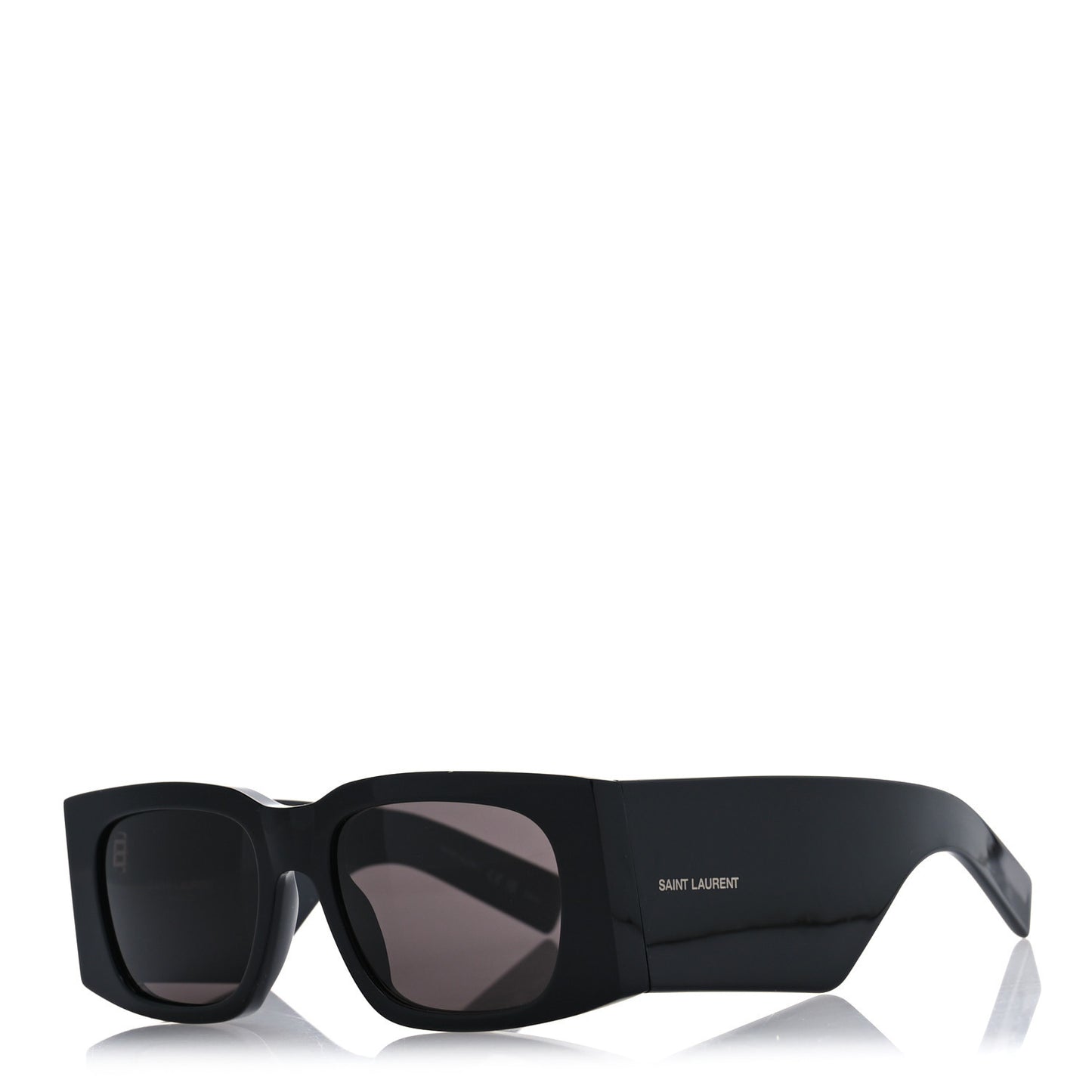 Acetate Rectangular Sunglasses SL 654 Black