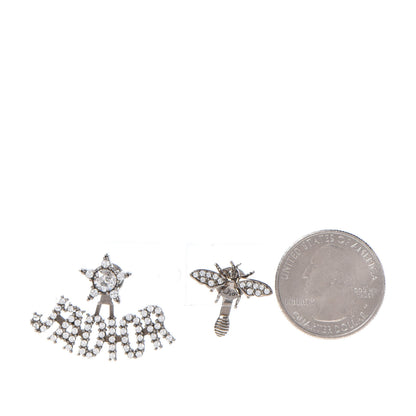 Christian Dior Palladium Crystal J'adior Earrings 2 of 5