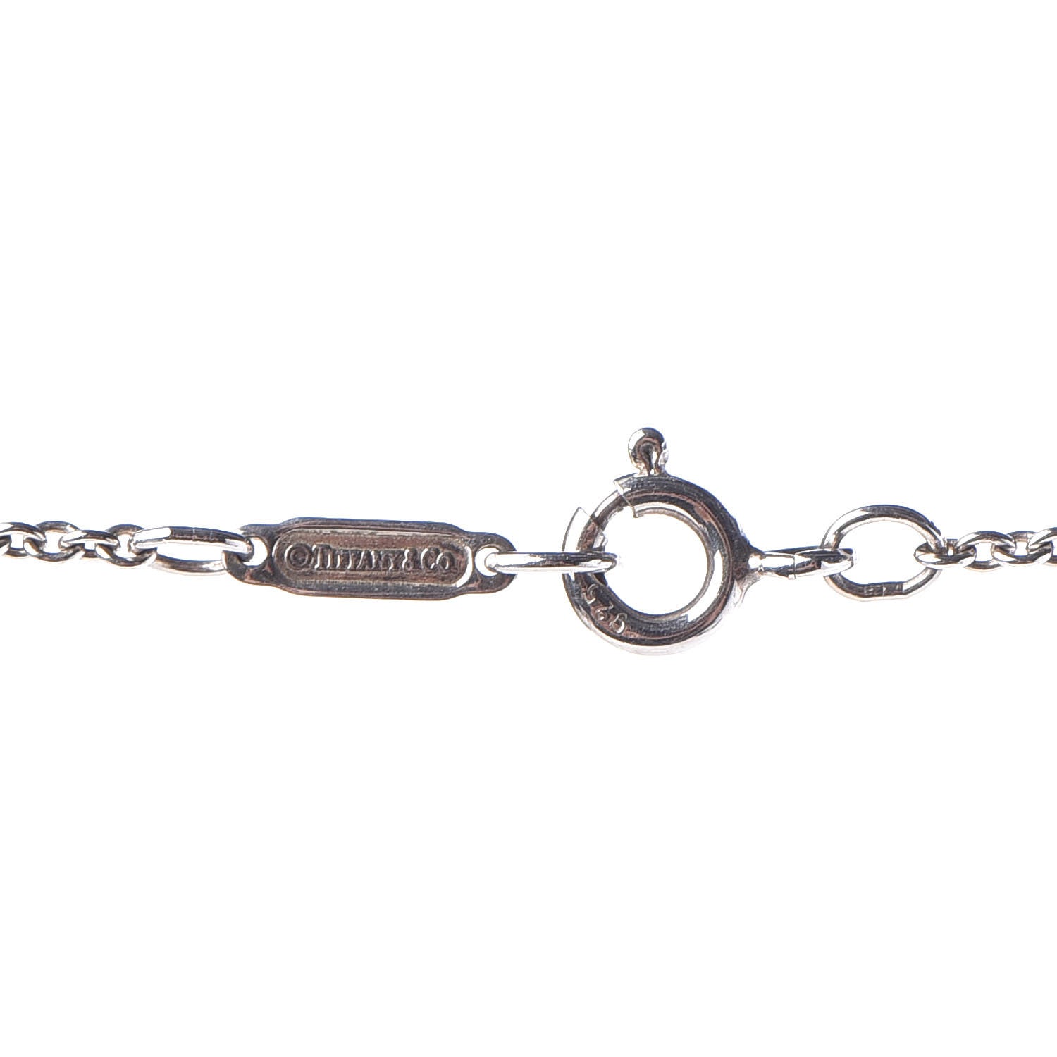 Tiffany Sterling Silver Mini Heart Tag Lariat Necklace 6 of 6