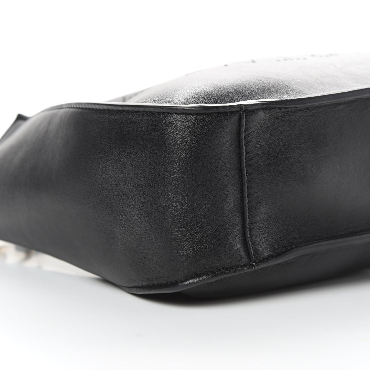 Eco Alter Nappa Perforated Logo Mini Crossbody Black