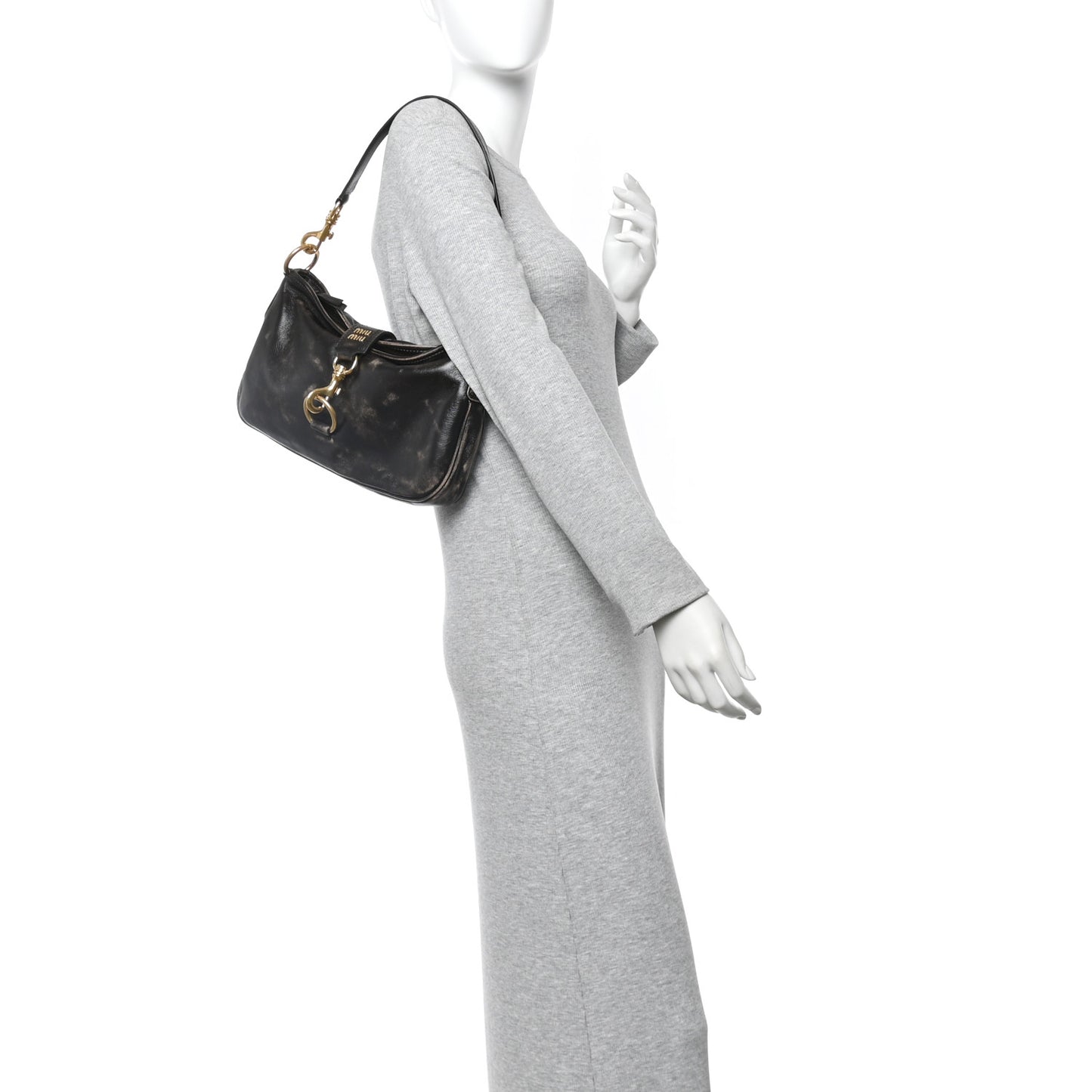 Nappa Old Hook Shoulder Bag Sabbia Caffe