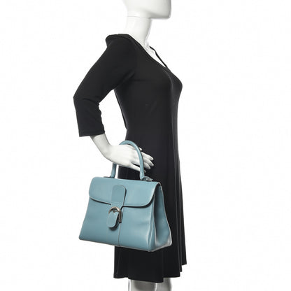 Delvaux Calfskin MM Brillant Satchel Blue 2 of 13