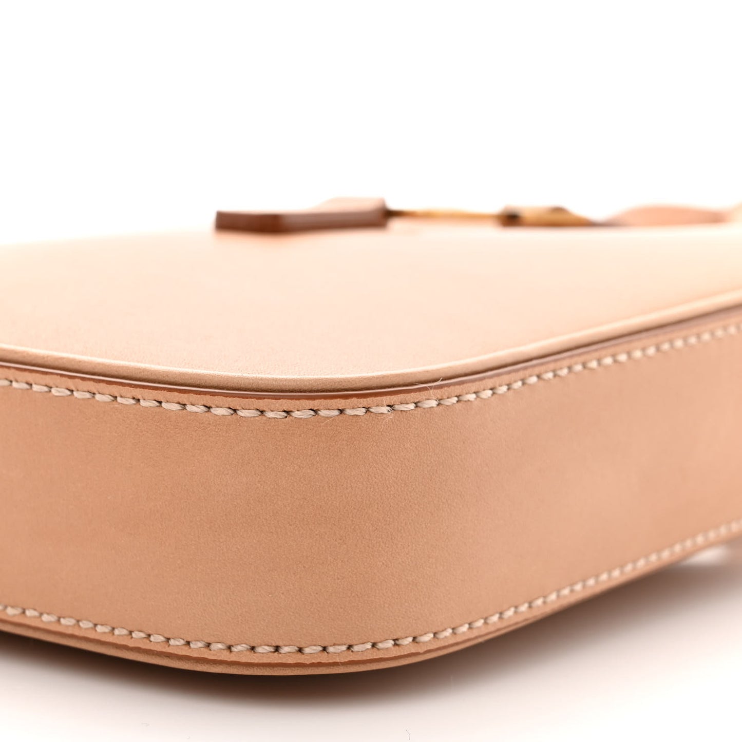 Smooth Calfskin Le 5 A 7 Vertical Hobo Brown Gold
