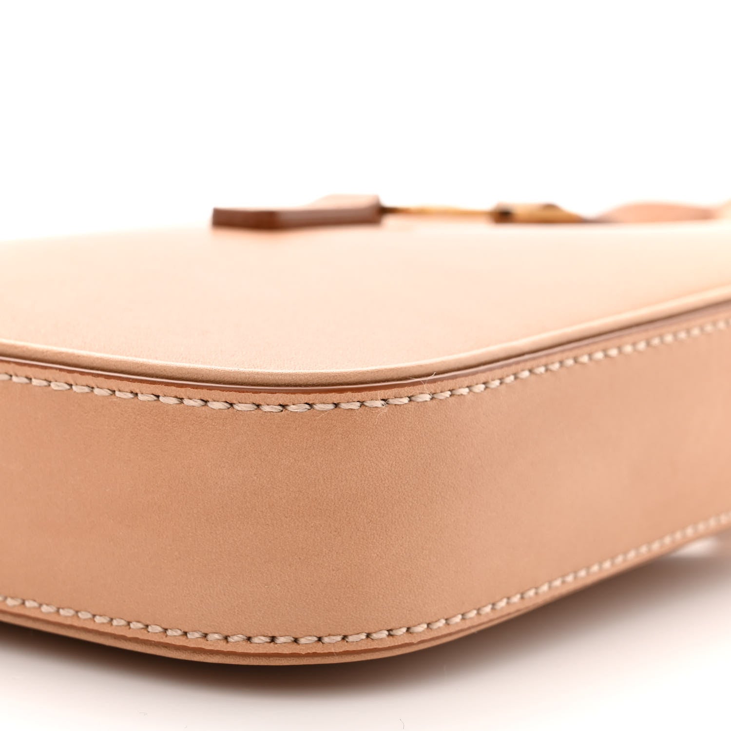 Saint Laurent Smooth Calfskin Le 5 A 7 Vertical Hobo Brown Gold 10 of 11