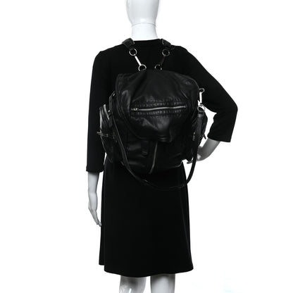 Alexander Wang Lambskin Marti Backpack Washed Black Hardware 2 of 8