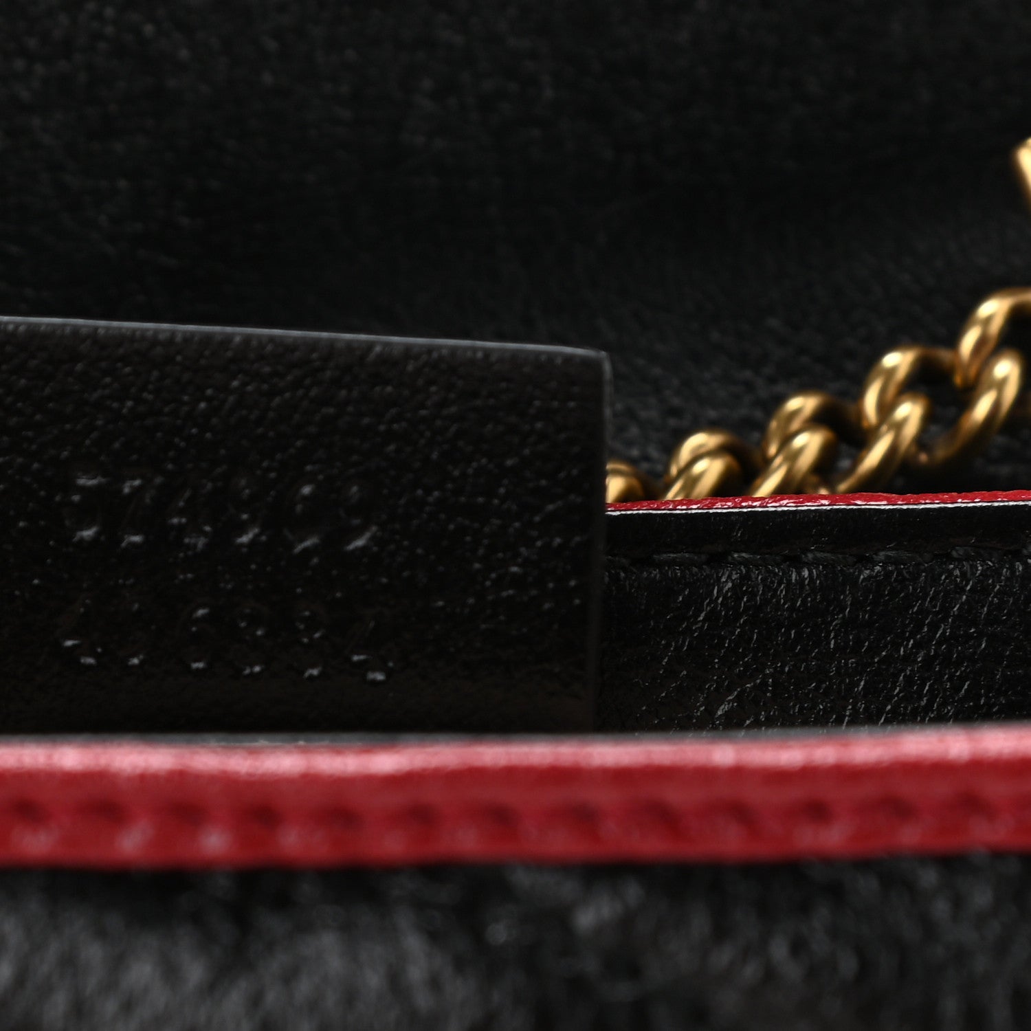Gucci Vintage Effect Calfskin Matelasse Diagonal Striped Super Mini Torchon GG Marmont Shoulder Bag Black Beige 7 of 11