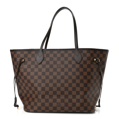Louis Vuitton Damier Ebene Neo Neverfull MM Rose Ballerine 1 of 9