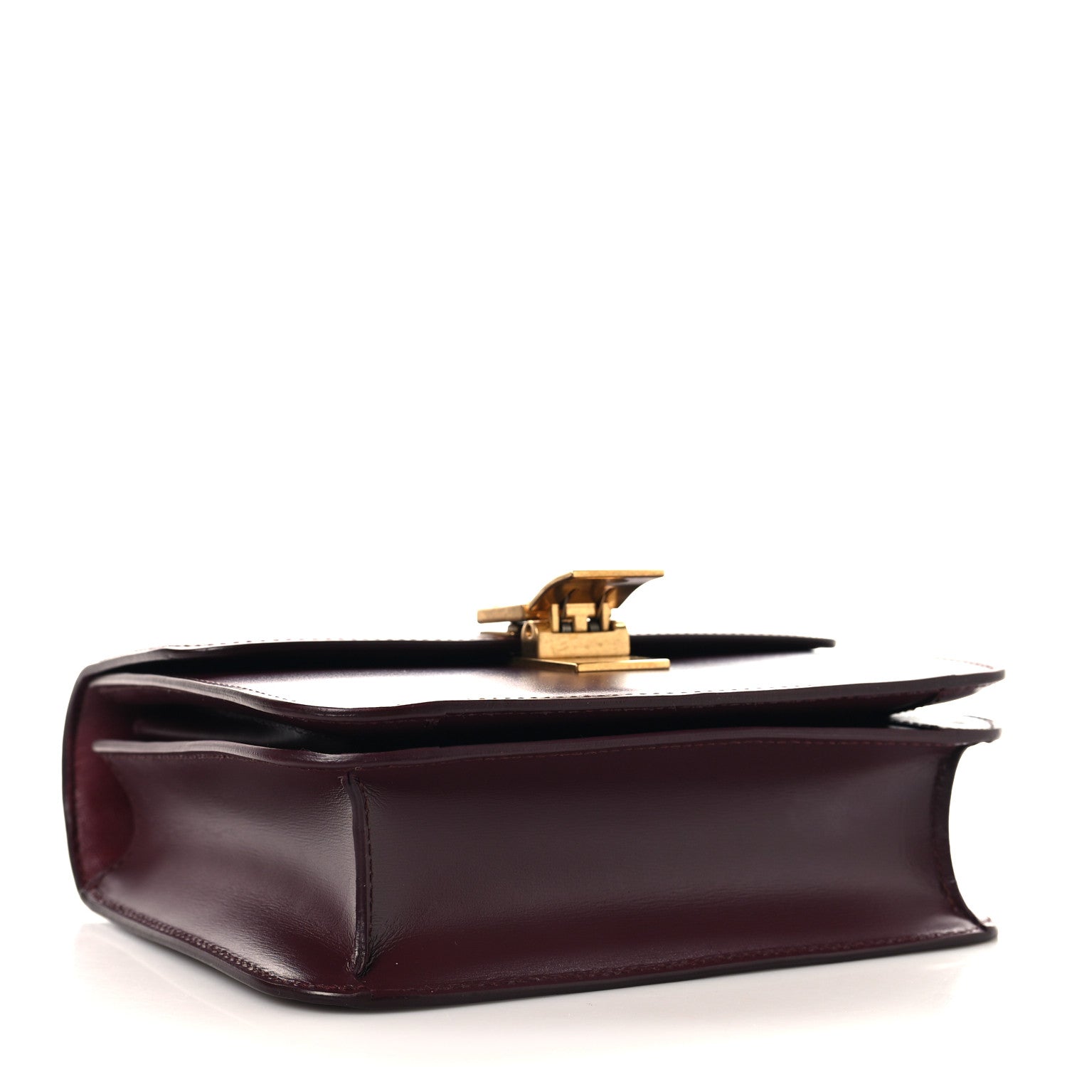 Celine Box Calfskin Teen Classic Box Flap Bag Burgundy 4 of 10
