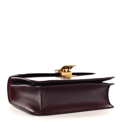 Celine Box Calfskin Teen Classic Box Flap Bag Burgundy 4 of 10