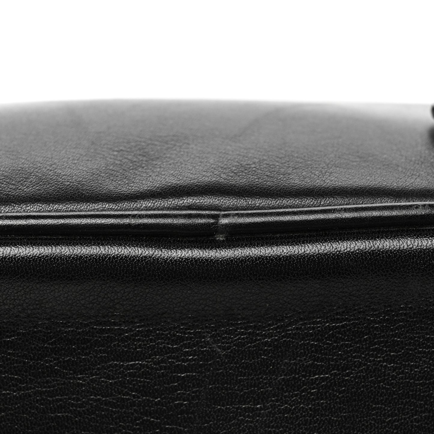 Lambskin Vanity Cosmetic Case Black