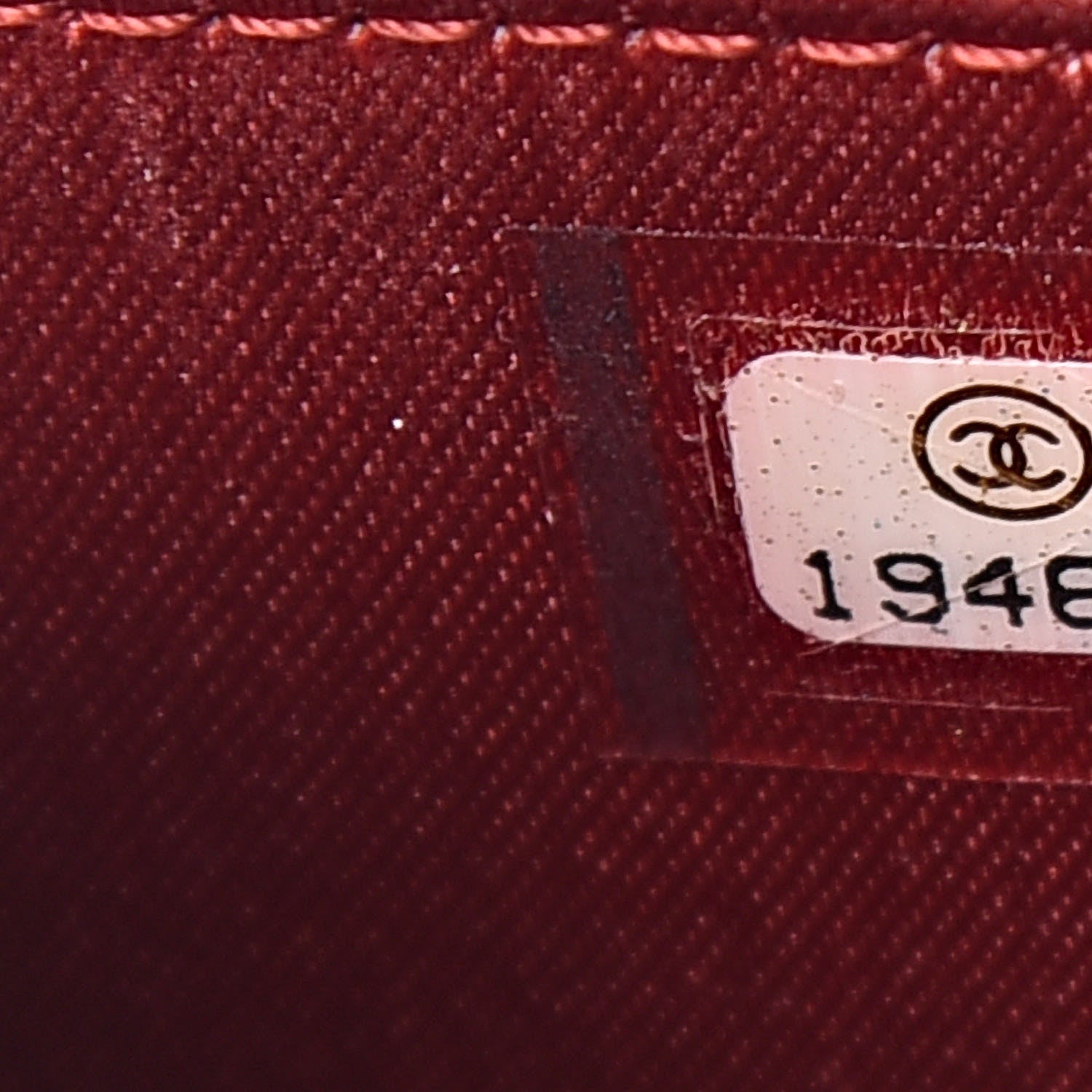 Chanel Lambskin Camellia Embossed Wallet On Chain WOC Red 8 of 13
