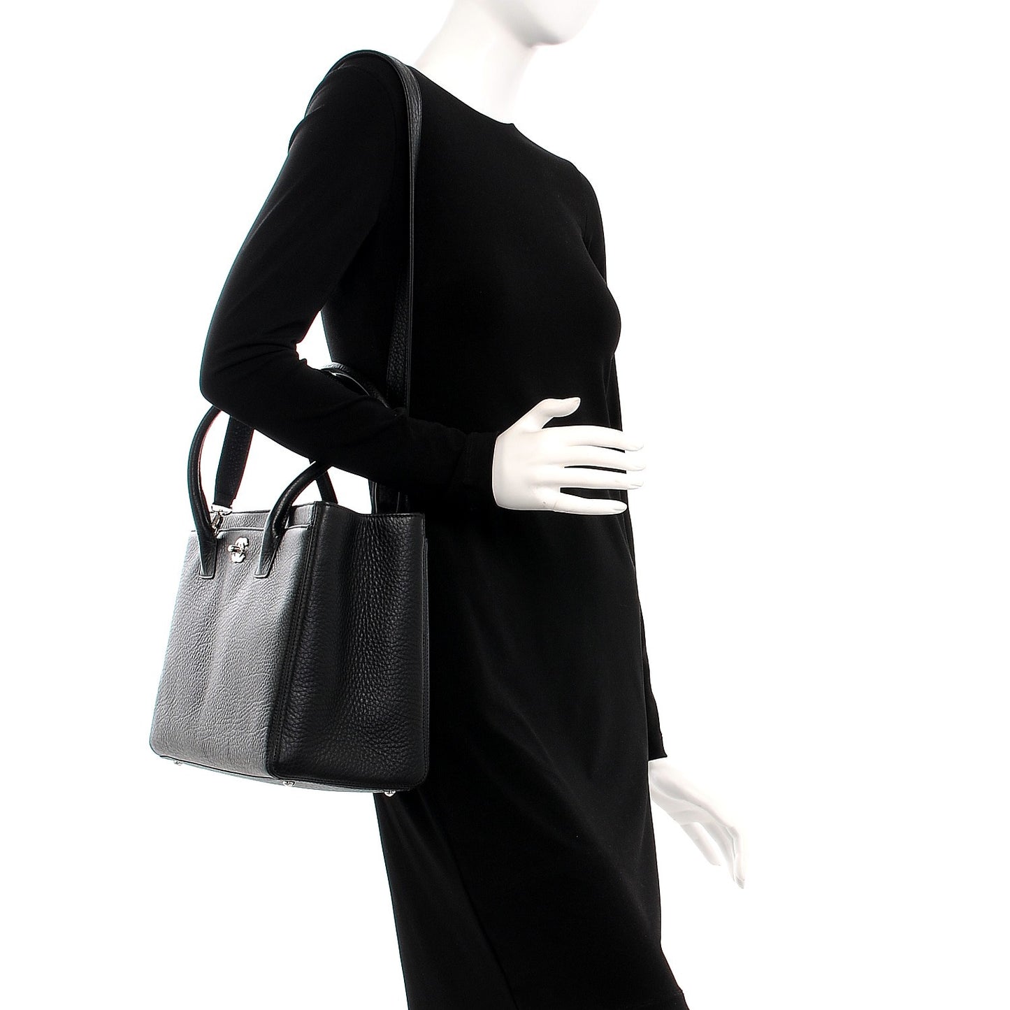 Deerskin Cerf Executive Shopper Tote Black