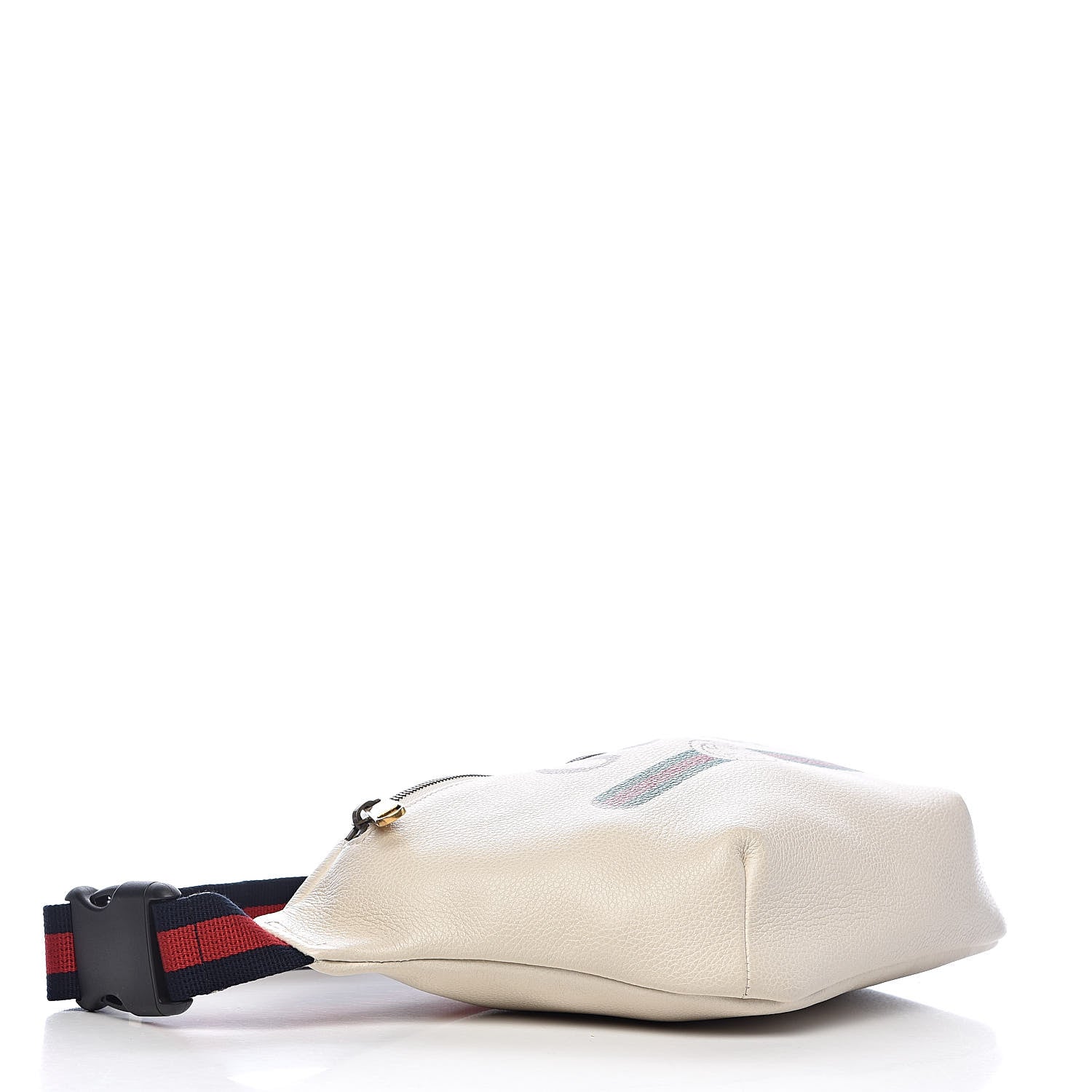 Gucci Grained Calfskin Logo Belt Bag White 4 of 10