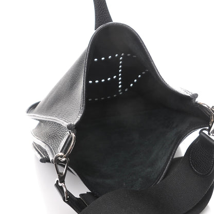Hermes Taurillon Clemence Evelyne III PM Black 5 of 8