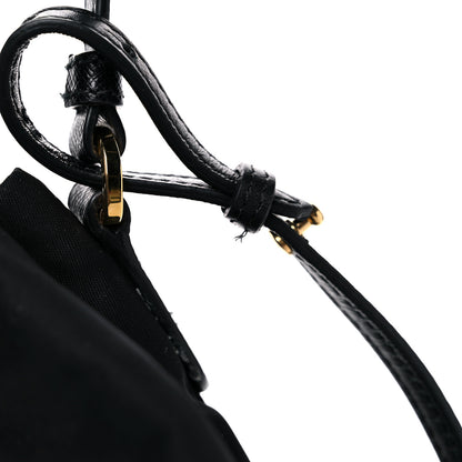Prada Saffiano Tessuto Nylon Mini Bucket Crossbody Bag Black 15 of 17
