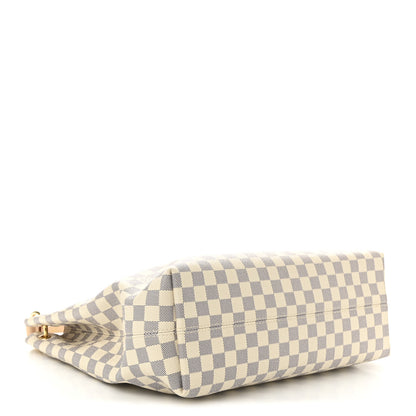 Louis Vuitton Damier Azur Graceful MM Rose Ballerine 4 of 10