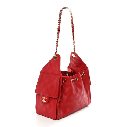Chanel Caviar Quilted Small Chanel 25 Handbag Dark Red 3 of 10