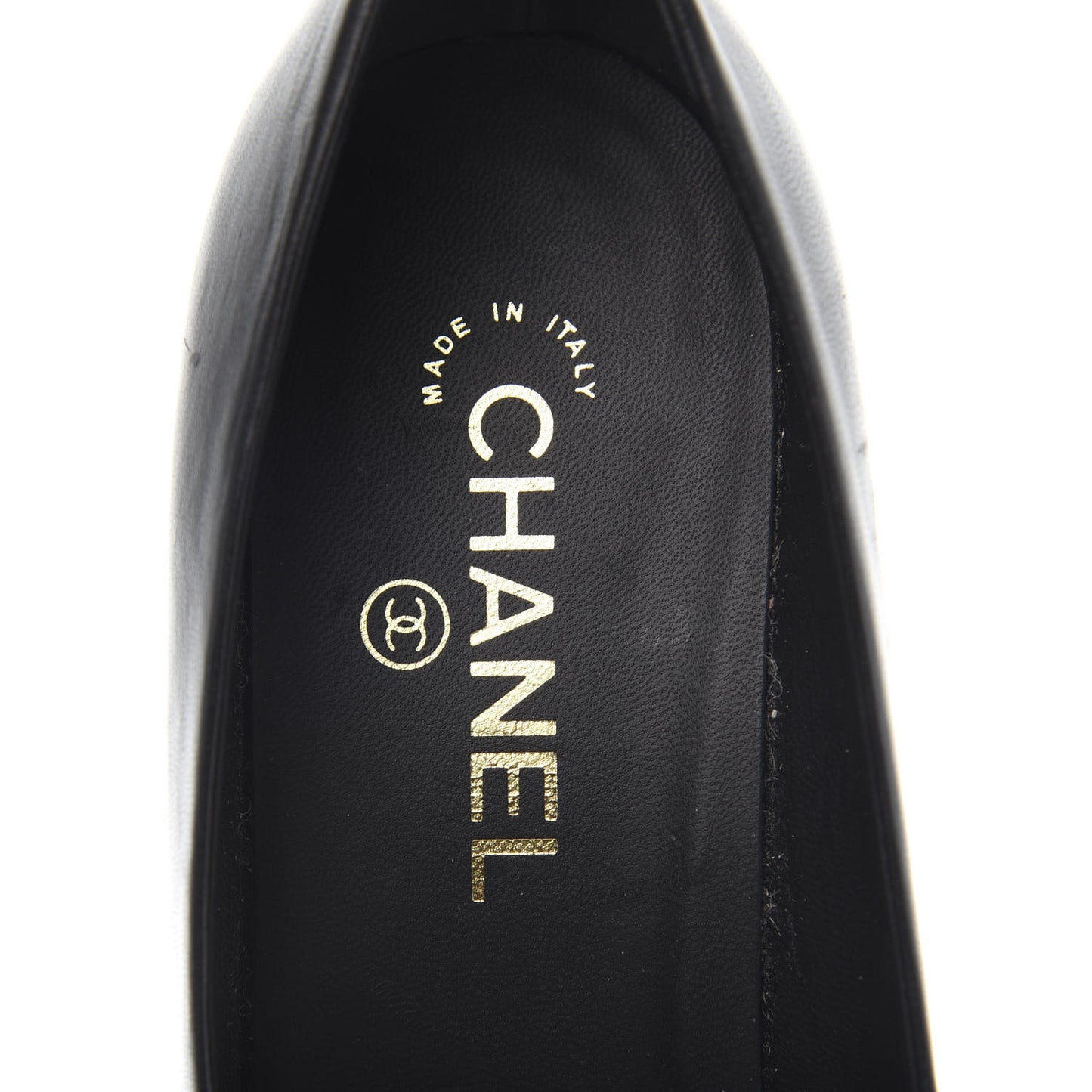 Lambskin CC Pumps 40.5 Black
