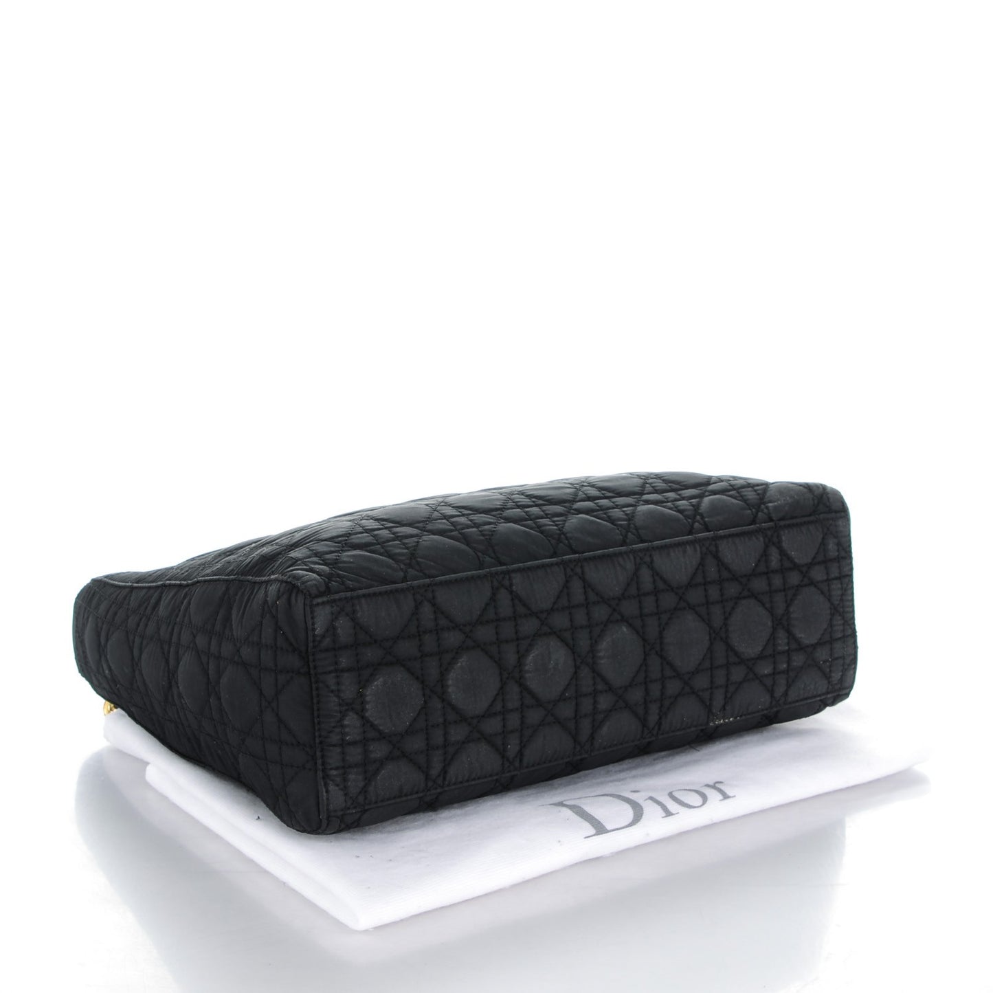 Nylon Cannage Large Lady Dior Black