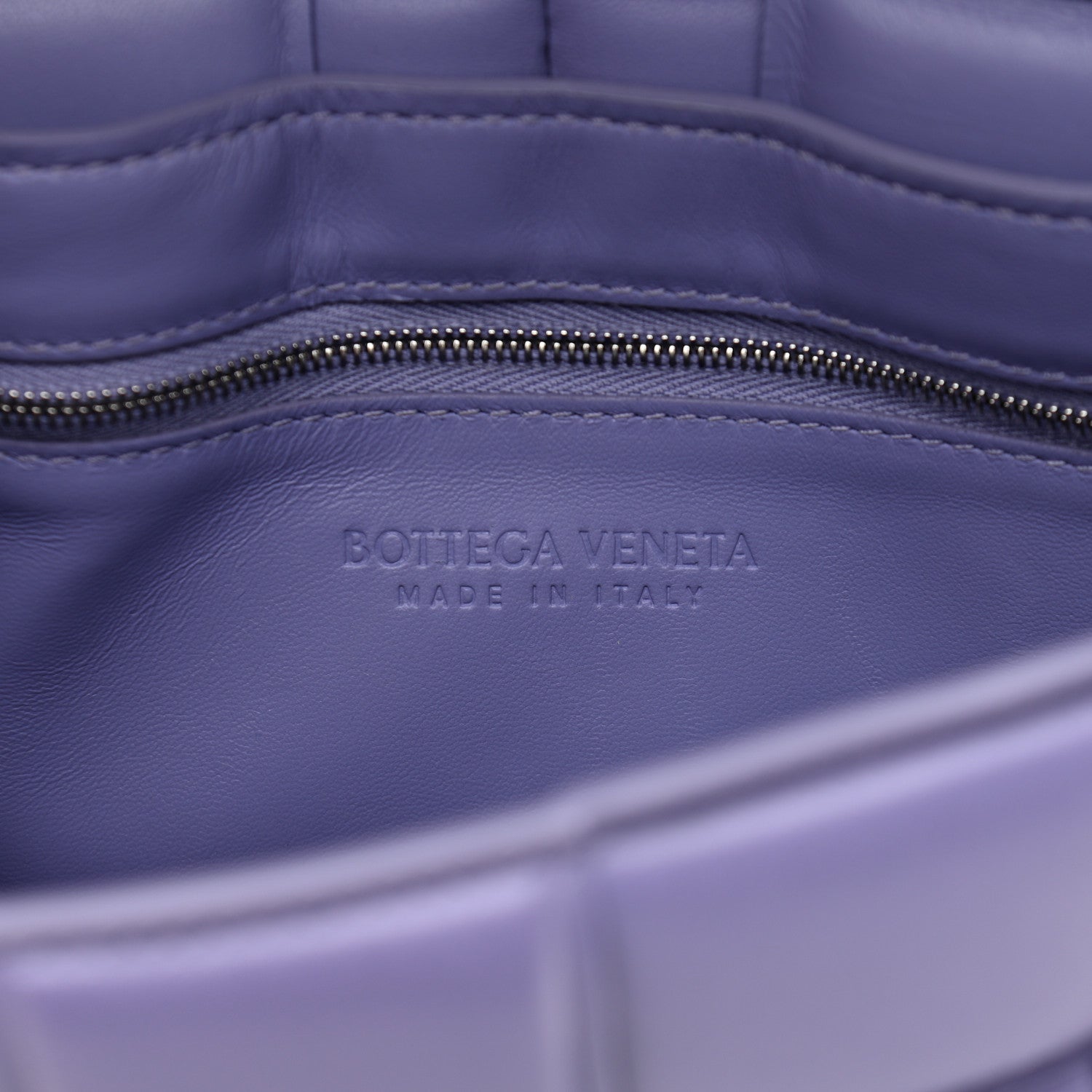 Bottega Veneta Lambskin Maxi Intreccio Padded Chain Cassette Crossbody Bag Lavender 6 of 9