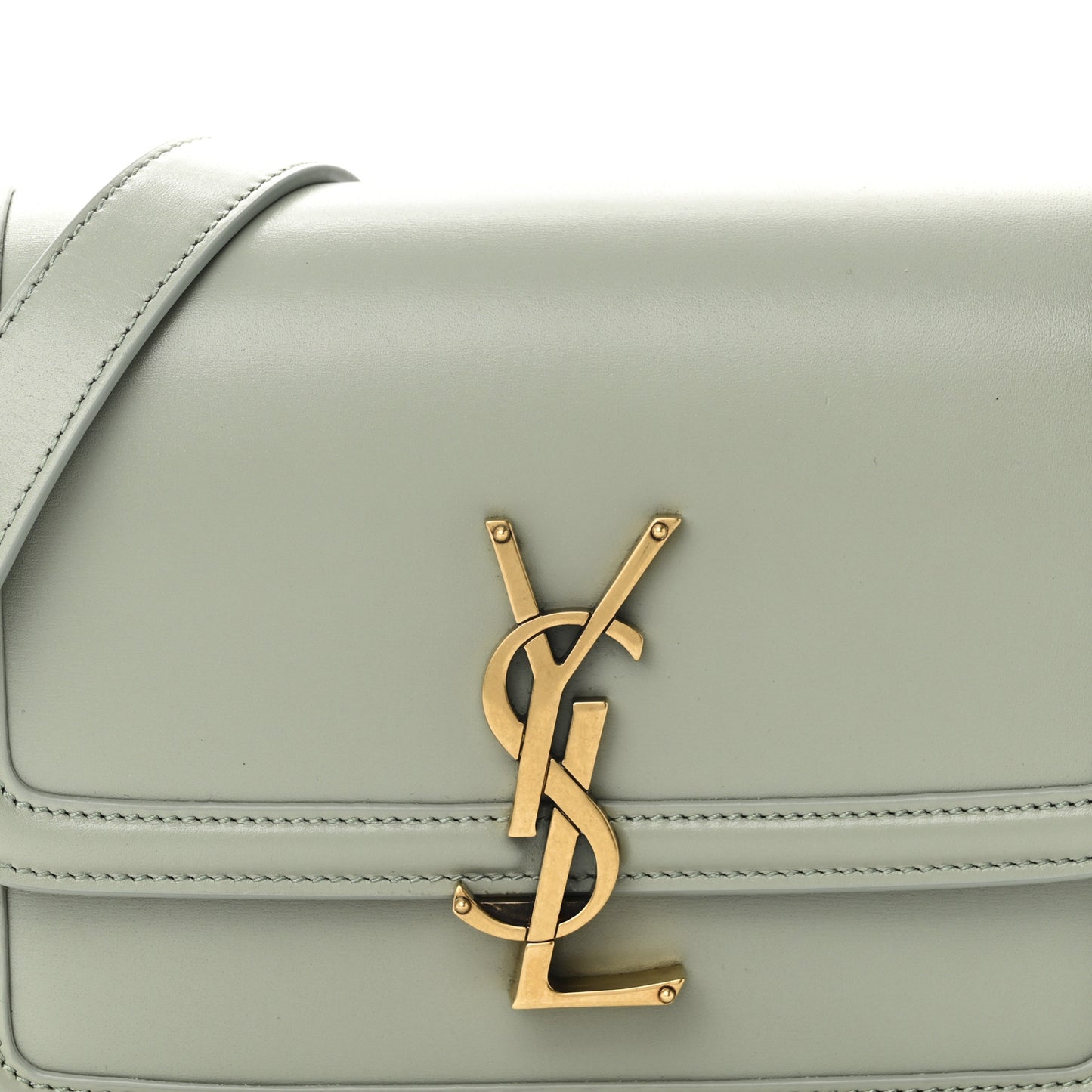 Smooth Calfskin Small Solferino Satchel Acqua