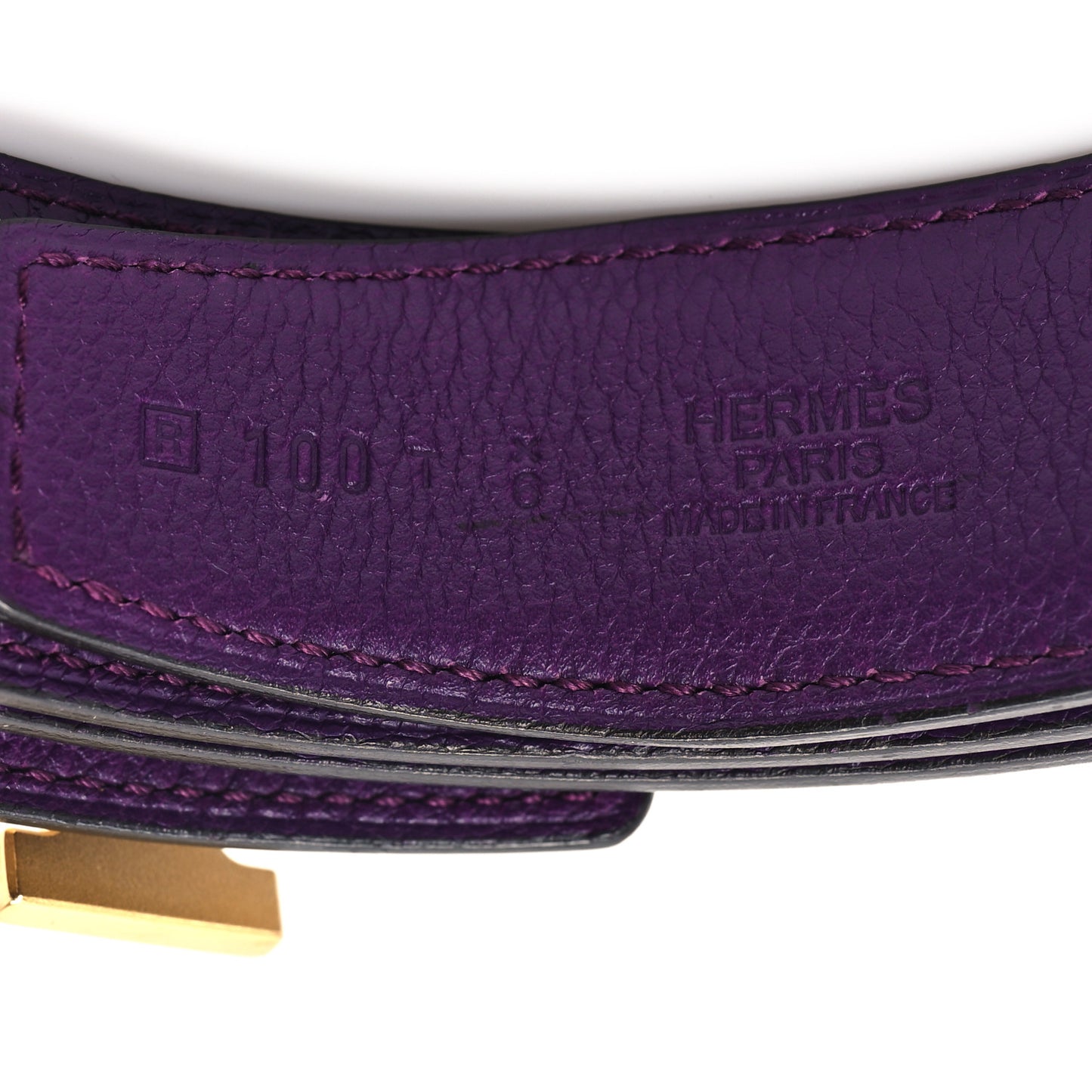 Box Togo 32mm Strie H Belt 100 40 Anemone Raisin