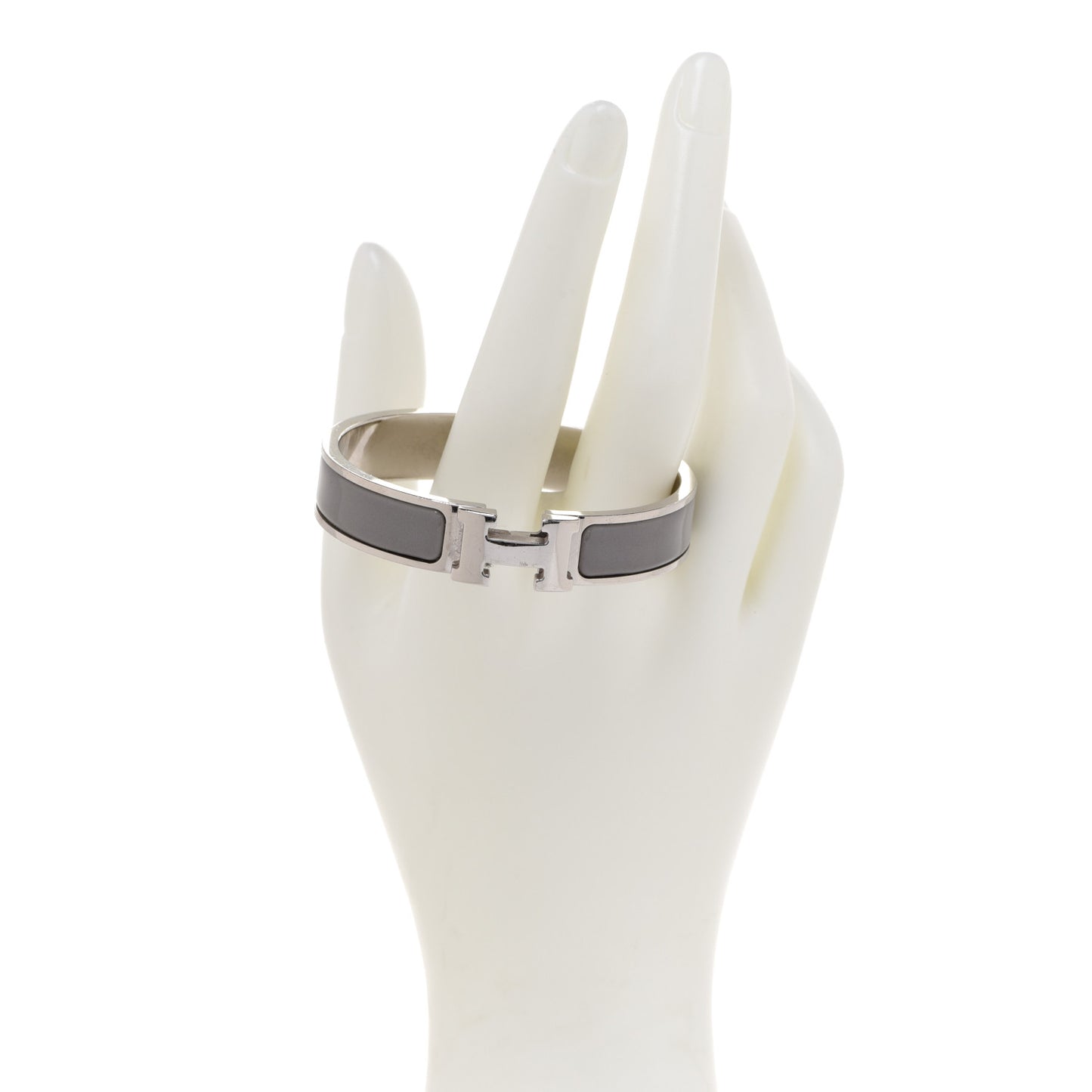 Enamel Narrow Clic Clac H Bracelet PM Macadam