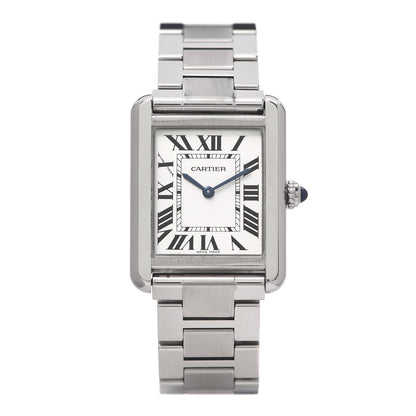 Cartier Stainless Steel 24mm Tank Solo Quartz Watch 1 of 7