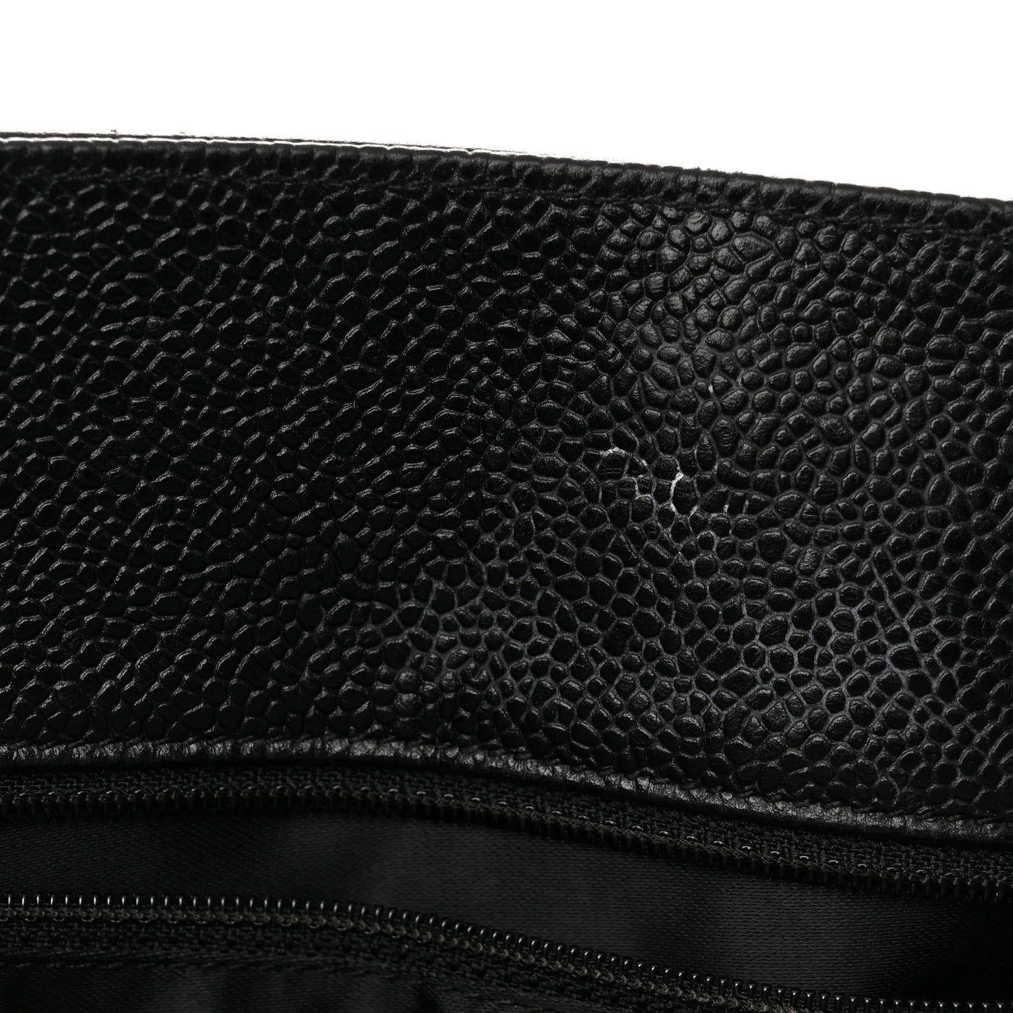 Caviar Large CC Shoulder Bag Black