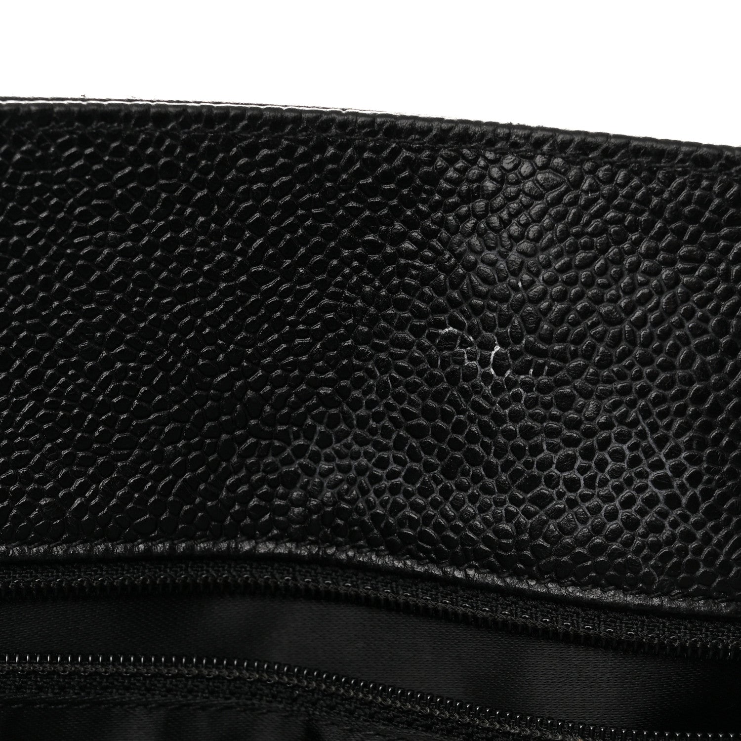 Chanel Caviar Large CC Shoulder Bag Black 12 of 14