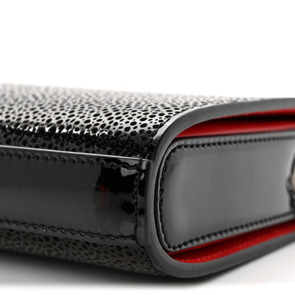 Christian Louboutin Patent Calfskin Crystal Vanite Small Clutch Black 9 of 9