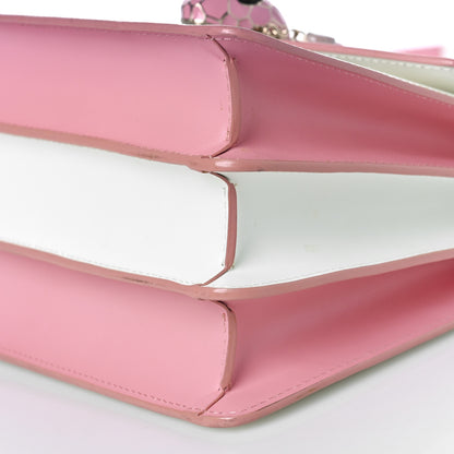Bulgari Calfskin Serpenti Forever Top Handle White Pink 6 of 7