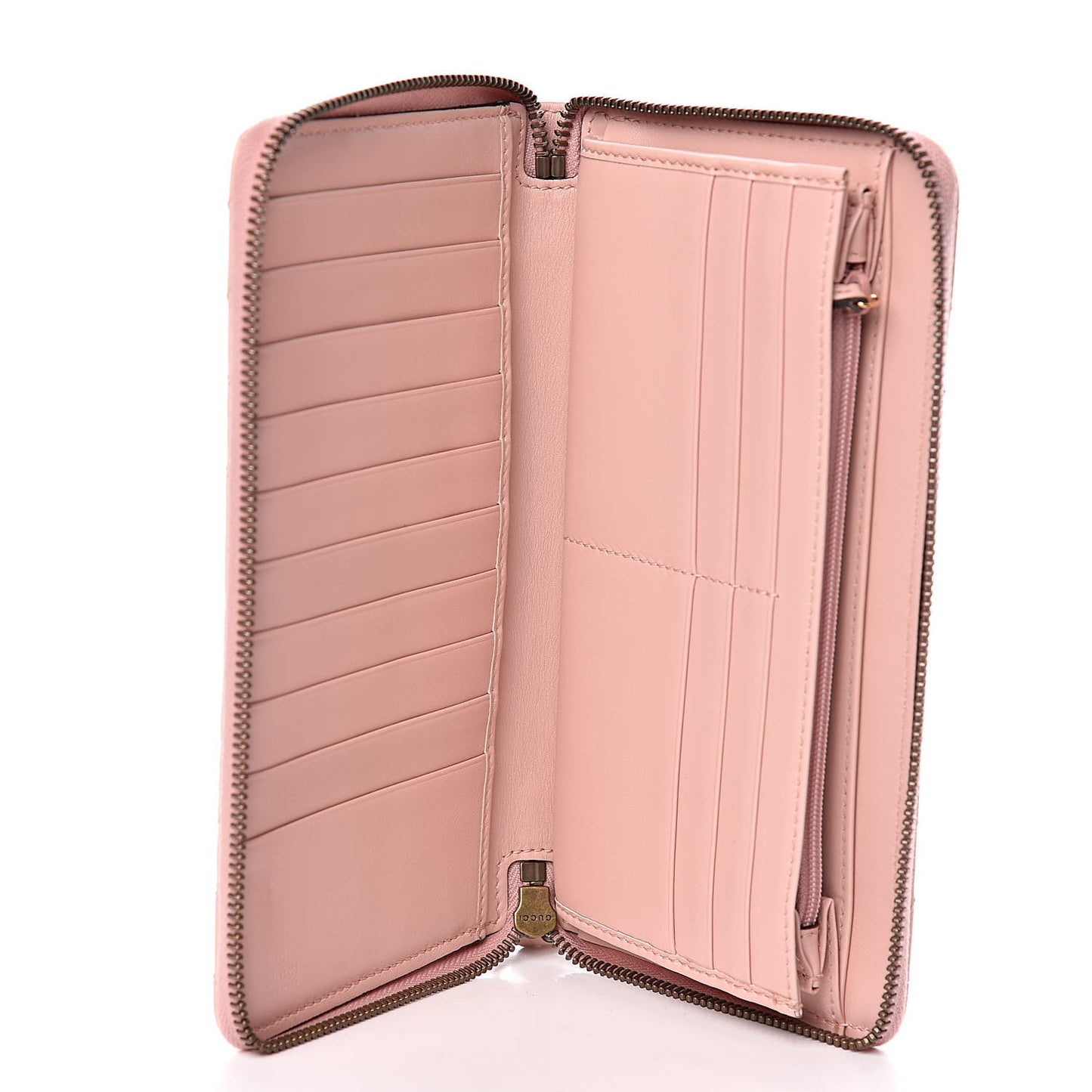 Calfskin Matelasse GG Marmont Zip Around Organizer Wallet Perfect Pink