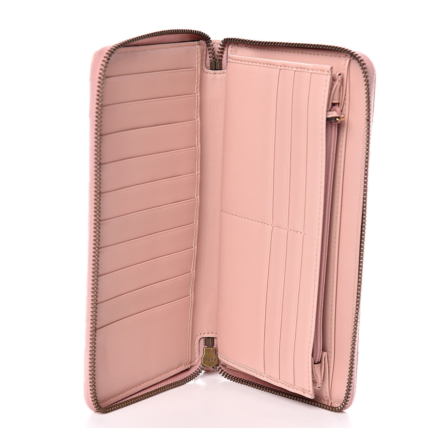 Gucci Calfskin Matelasse GG Marmont Zip Around Organizer Wallet Perfect Pink 5 of 8