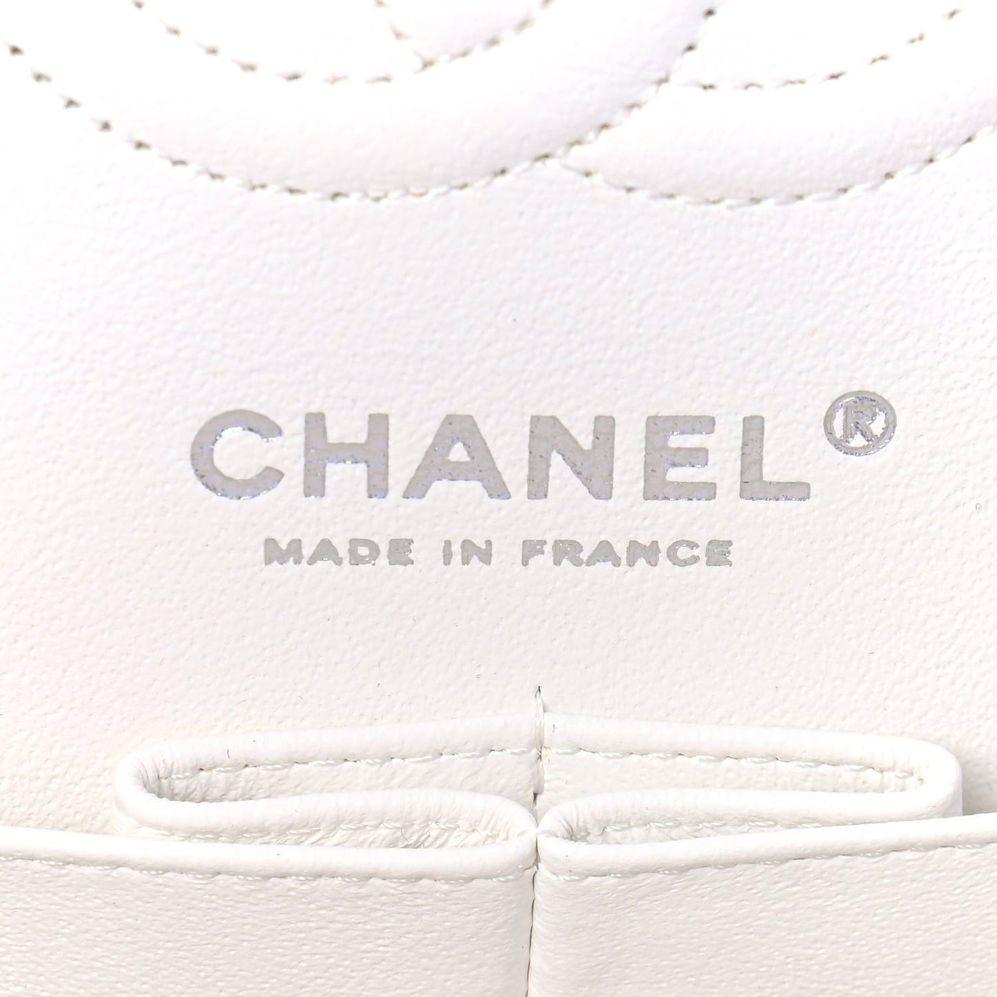 Caviar Quilted Small Double Flap White