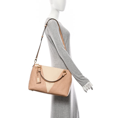 Louis Vuitton Empreinte V Tote MM Beige Rose Creme 2 of 10